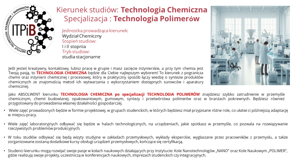 Technologia Chemiczna - Technologia Polimerów